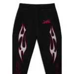 Black/Red Hellstar Sports Future Flame Sweatpants