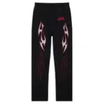 Black/Red Hellstar Sports Future Flame Sweatpants