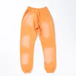 Fire Orange Hellstar Sweatpants (Closed Elastic Bottom)