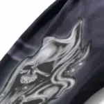 Black Hellstar Airbrushed Skull Sweatpants (Flare Bottom)