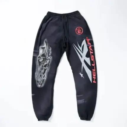 Hellstar Airbrushed Skull Sweatpants