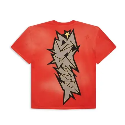 Hellstar Sports Red Crack Print T-Shirt