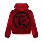 Hellstar Sports Red Tye-Dye Skull Hoodie