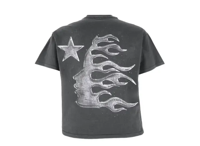 Hellstar Studios Chrome Logo T-Shirt Black