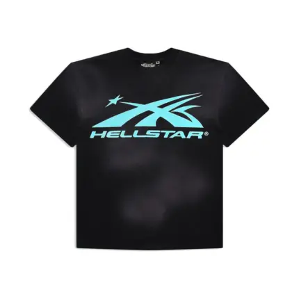 Hellstar Studios Classic T-Shirt Black Aqua