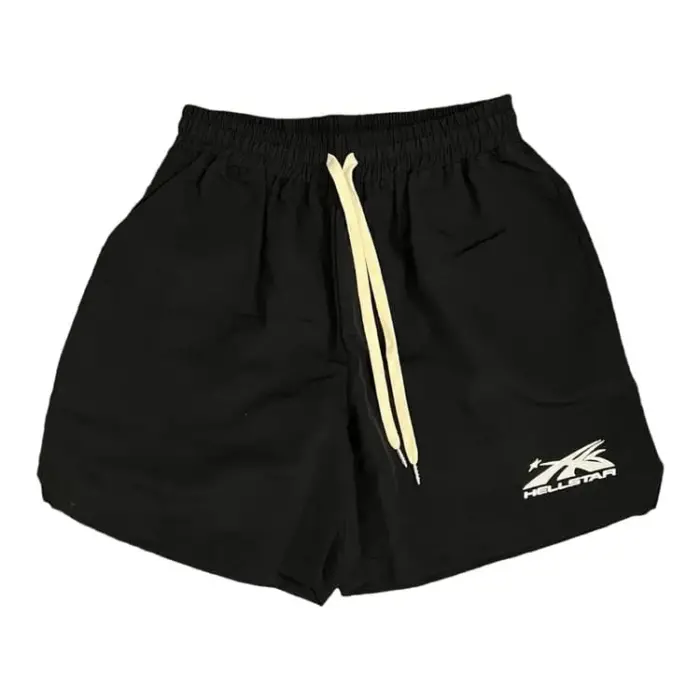 Hellstar Studios Logo Nylon Shorts Black