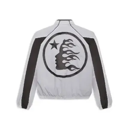 White Hellstar Zip-Up Track Jacket