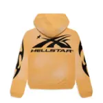 Yellow Hellstar Sports Zip-Up Hoodie