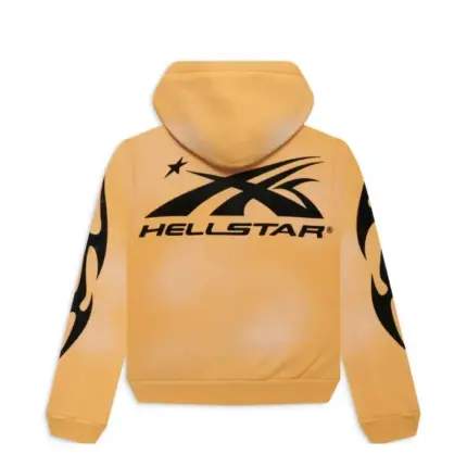 Yellow Hellstar Sports Zip-Up Hoodie