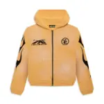 Yellow Hellstar Sports Zip-Up Hoodie